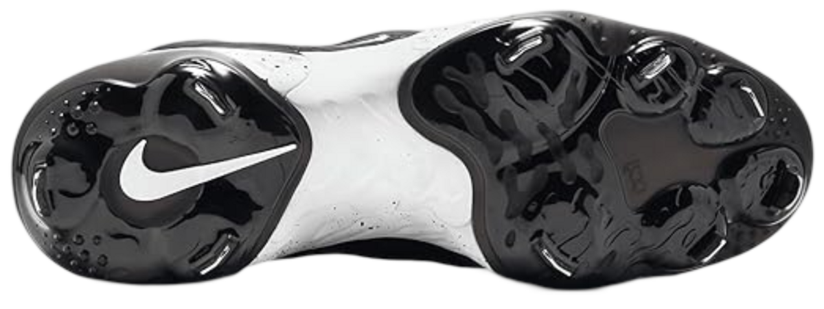 Nike Huarache Elite 4 Low Black/Dark Smoke Grey/White Metal Cleats