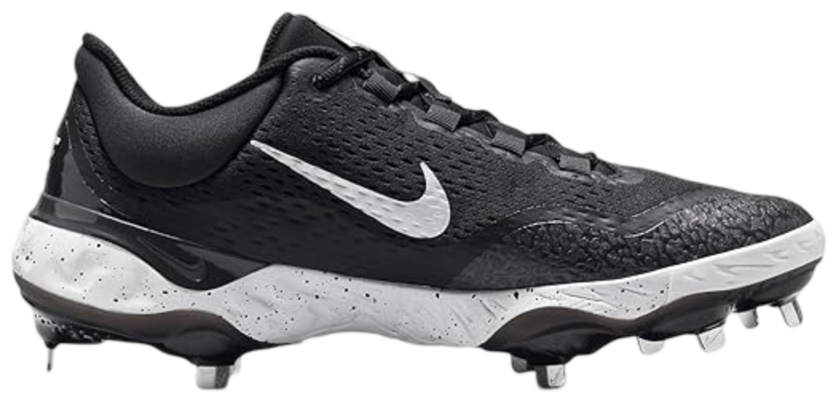 Nike Huarache Elite 4 Low Black/Dark Smoke Grey/White Metal Cleats