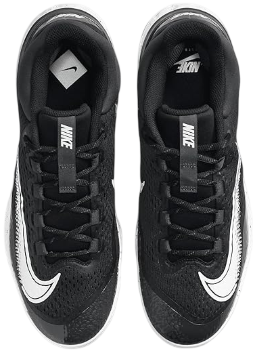 Nike Huarache Elite 4 Low Black/Dark Smoke Grey/White Metal Cleats