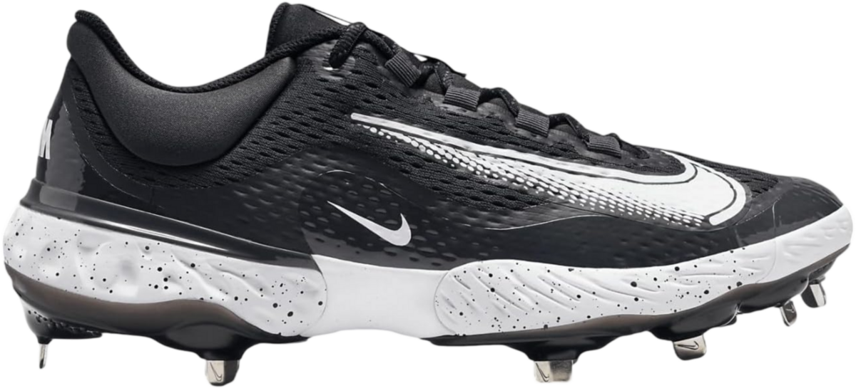 Nike Huarache Elite 4 Low Black/Dark Smoke Grey/White Metal Cleats