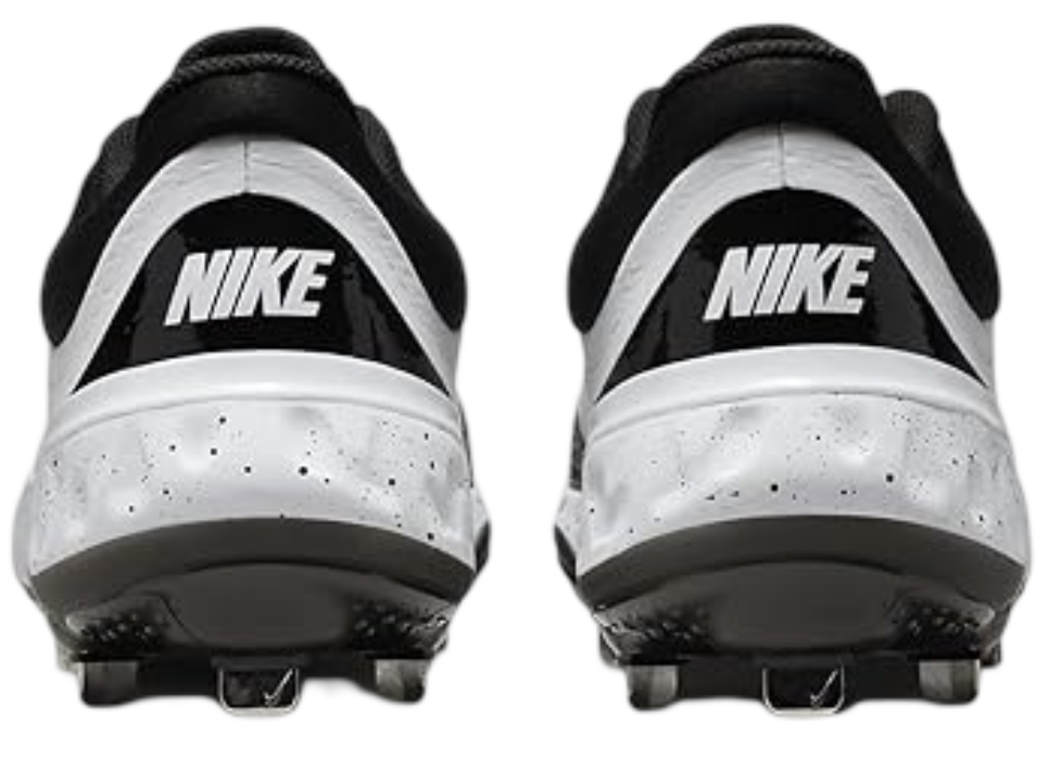 Nike Huarache Elite 4 Low White/Black/Splatter Metal Cleats