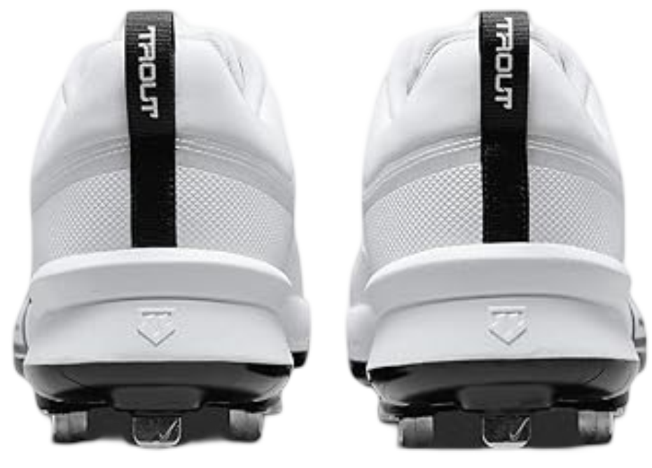 Nike Trout 9 Pro White/Black Metal Cleats