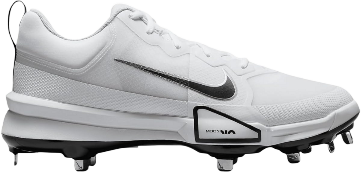 Nike Trout 9 Pro White/Black Metal Cleats