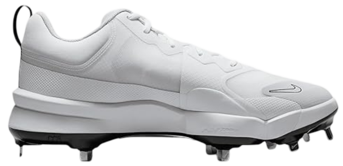 Nike Trout 9 Pro White/Black Metal Cleats