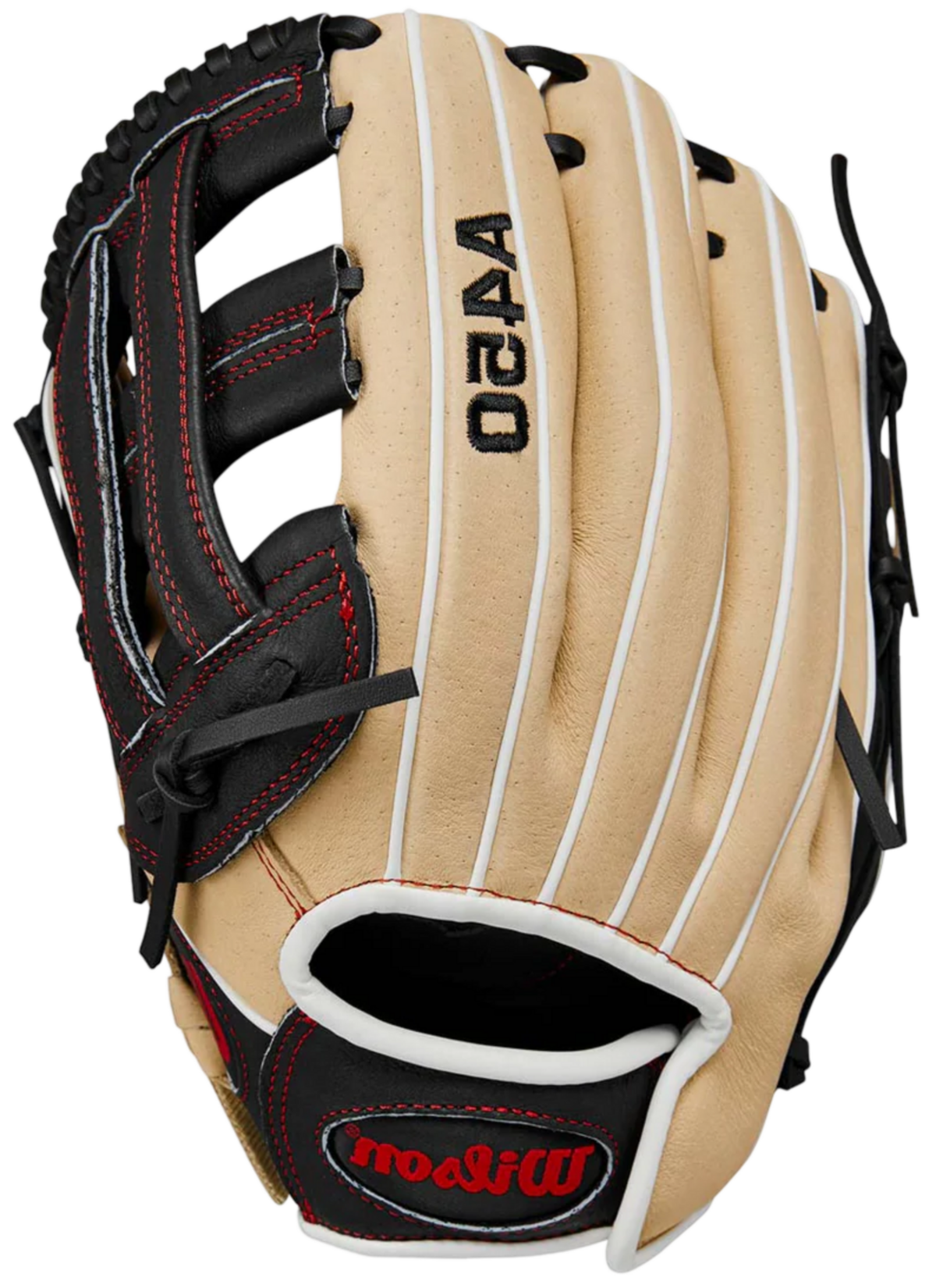 Wilson A450 12" Youth Outfield Glove Tan/Black RHT
