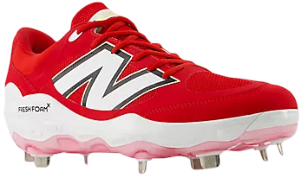 New Balance L3000TR7 Team Red/White Metal Cleats