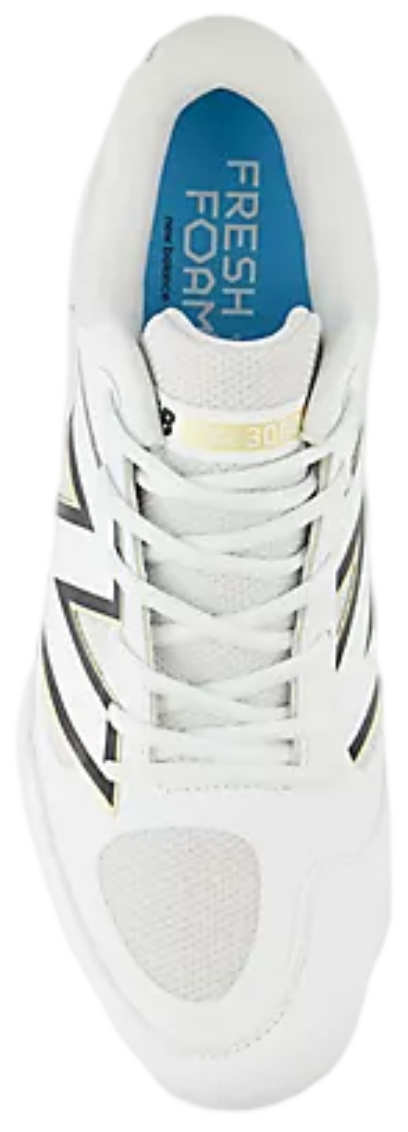 New Balance L3000TW7 White Metal Cleats