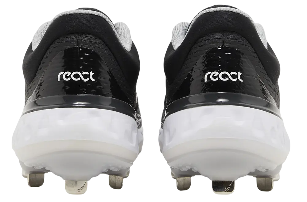 Nike Huarache Elite 4 Low 'Black/Dark Smoke Grey Metal Cleats