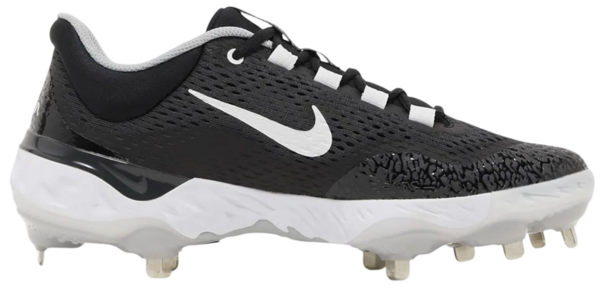 Nike Huarache Elite 4 Low 'Black/Dark Smoke Grey Metal Cleats