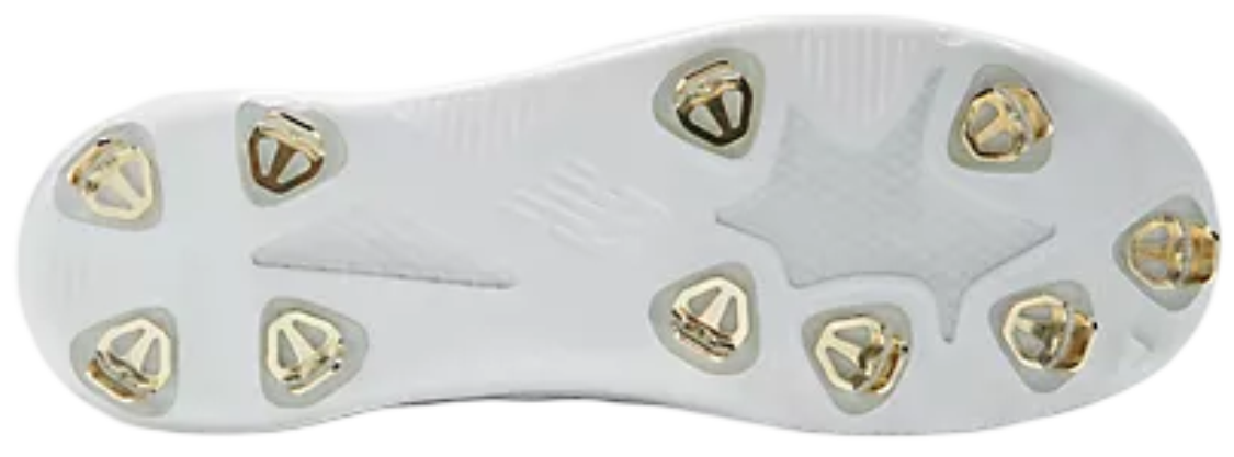 New Balance FuelCell Ohtani 1 White/Gold Metal Cleats