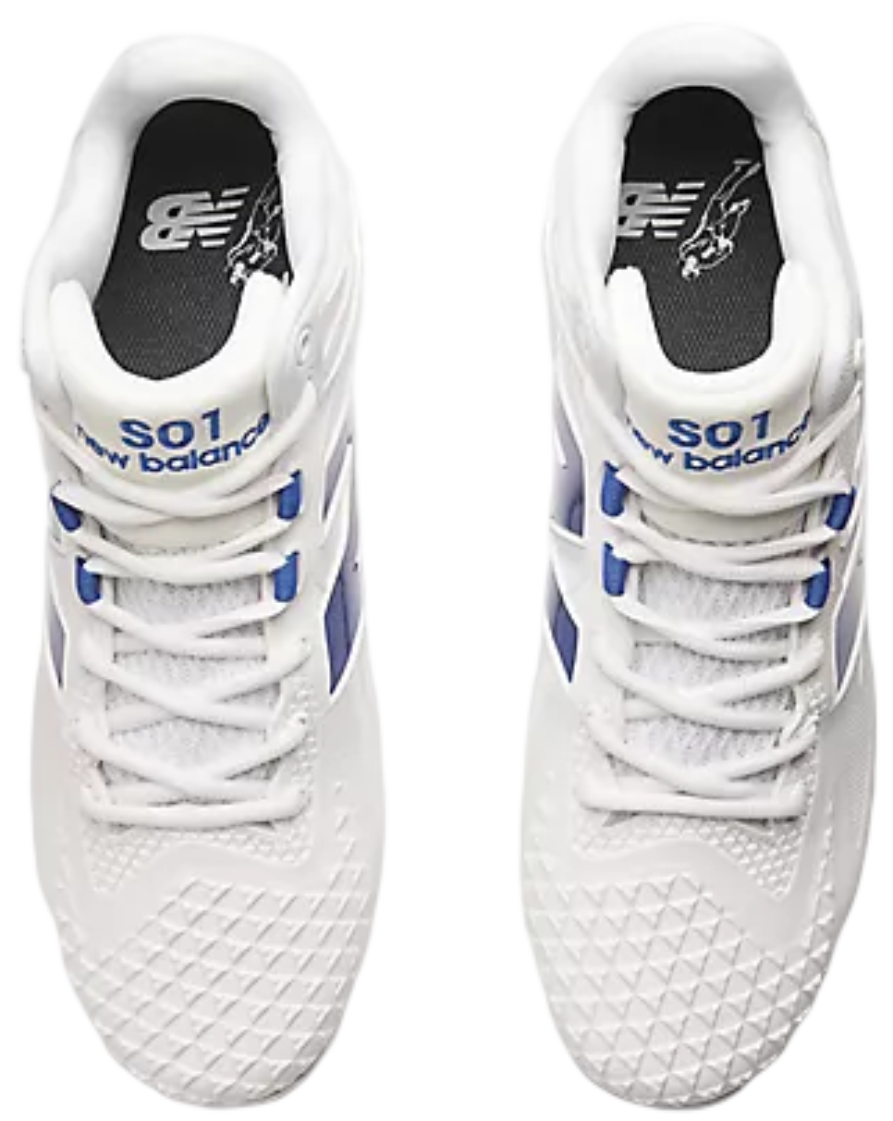 New Balance FuelCell Ohtani 1 White/Royal Metal Cleats