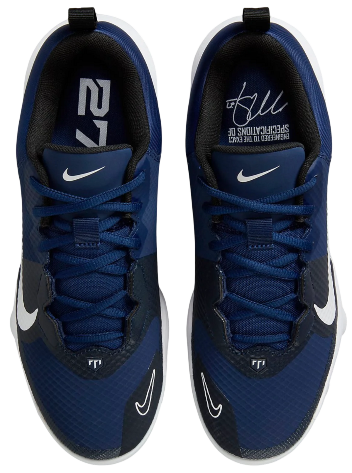 Nike Trout 9 Pro Navy/White Low Rubber Cleats