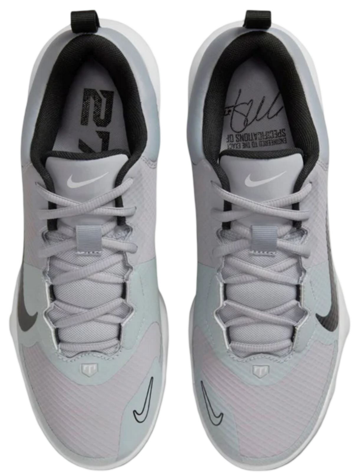Nike Trout 9 Pro Grey/White Low Rubber Cleats