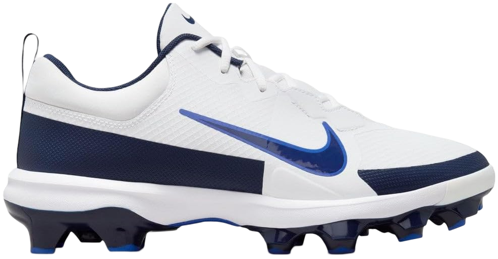Nike Trout 9 Pro White/Navy/Royal Low Rubber Cleats