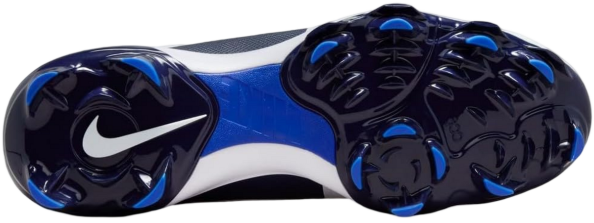 Nike Trout 9 Pro White/Navy/Royal Low Rubber Cleats