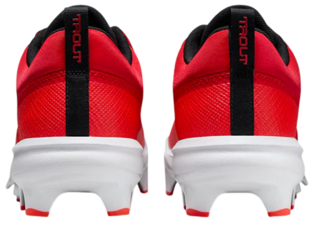 Nike Trout 9 Pro Scarlet/White Low Rubber Cleats
