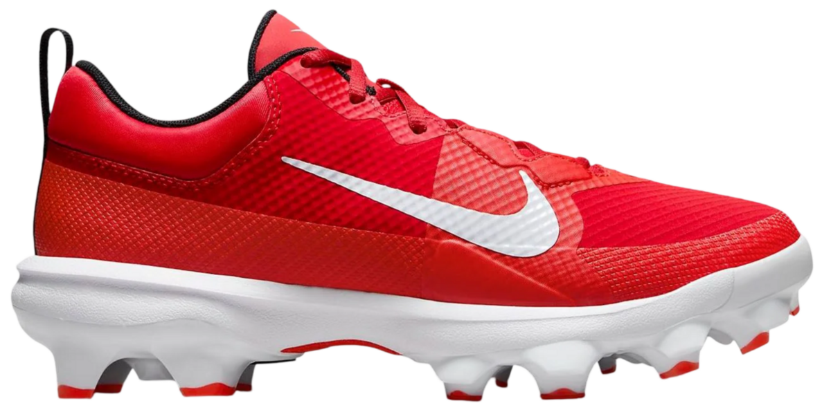 Nike Trout 9 Pro Scarlet/White Low Rubber Cleats