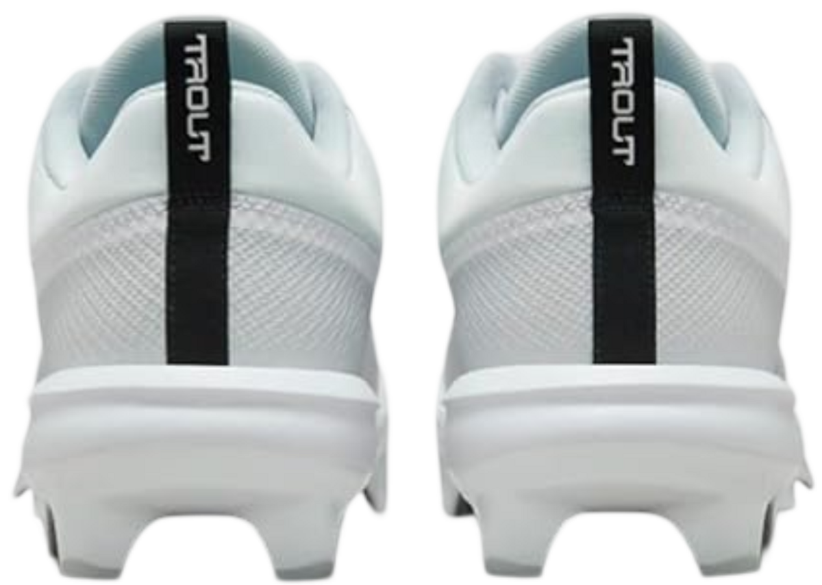 Nike Trout 9 Pro White/Grey Low Rubber Cleats