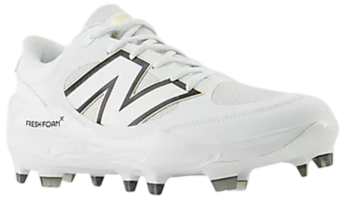 New balance PL3000W7 White/Black Rubber Cleats