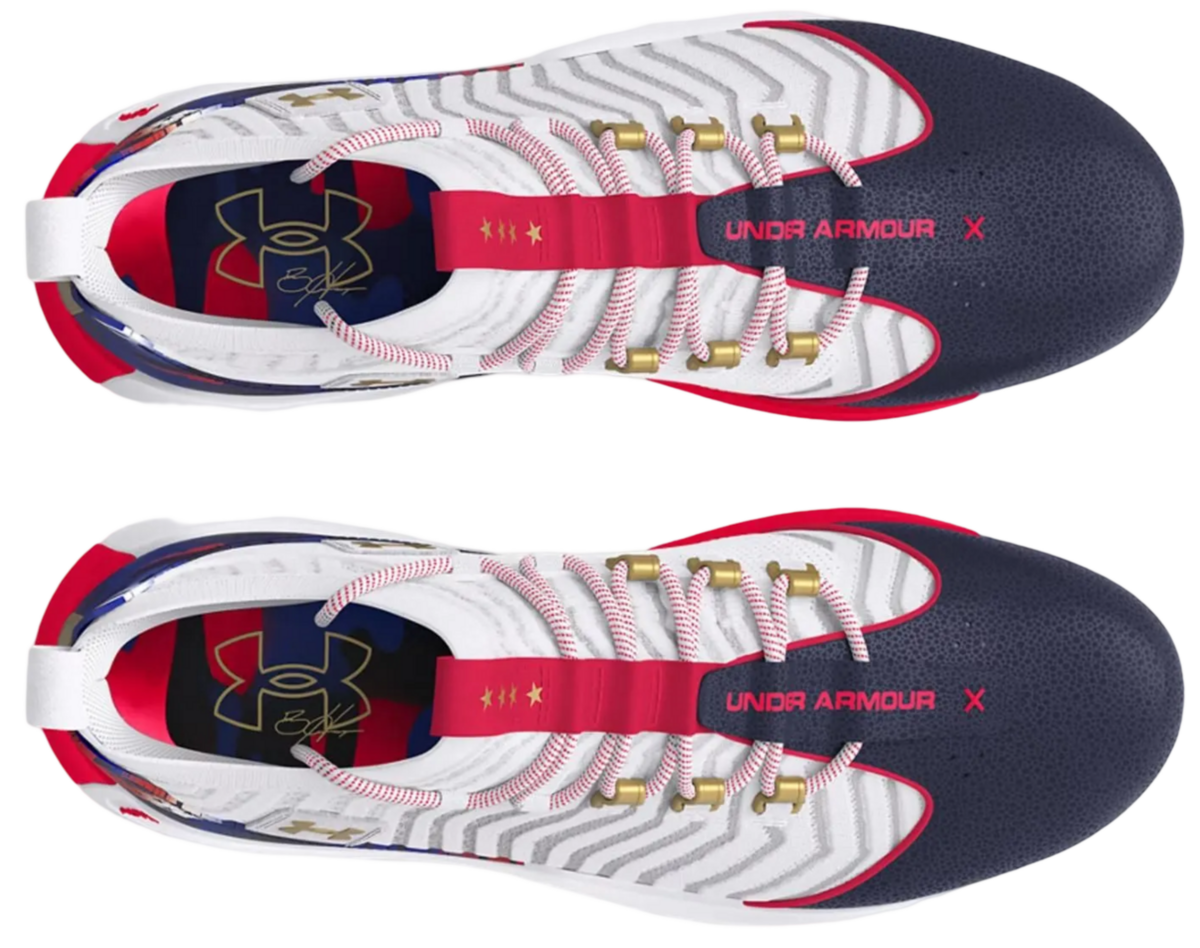 Under Armour Harper 9 Pro White/Navy/Gold Rubber