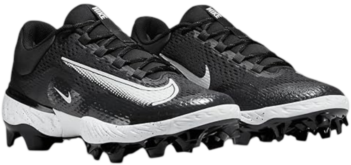 Nike Huarache Elite 4 Black/White splatter Low Rubber Cleats