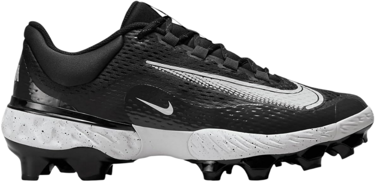 Nike Huarache Elite 4 Black/White splatter Low Rubber Cleats
