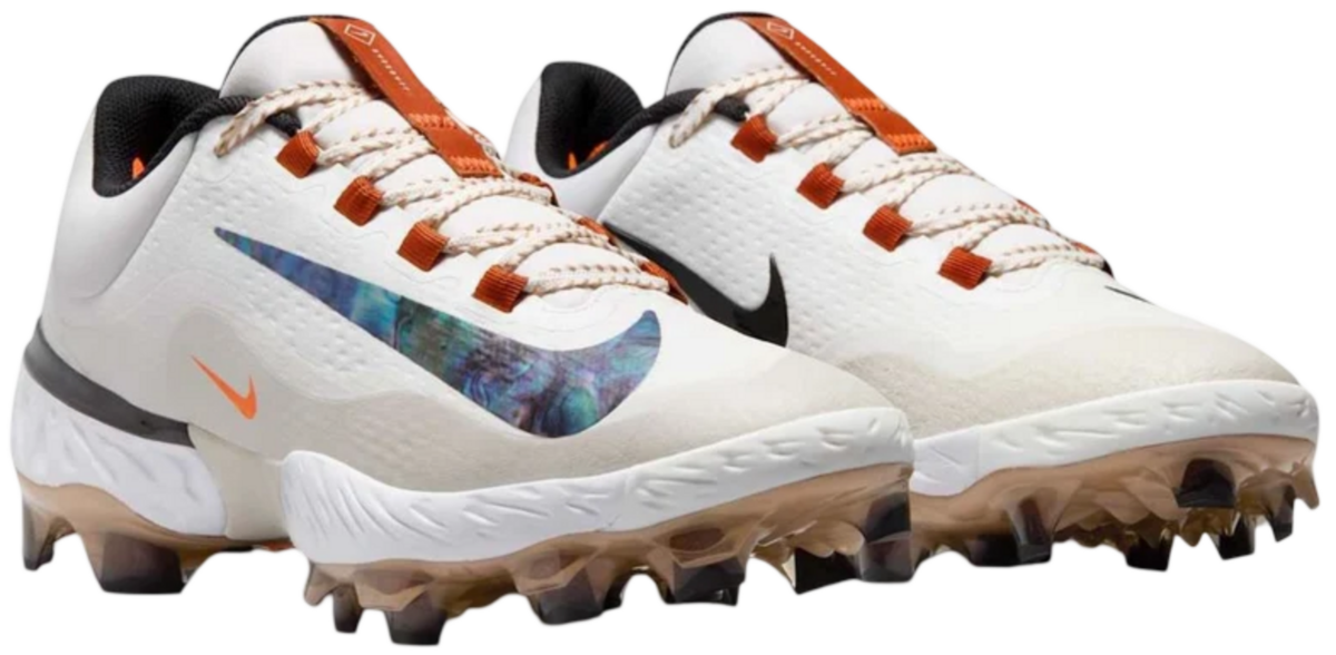 Nike Huarache Elite 4 Summit White/Royal Pulse Low Rubber Cleats
