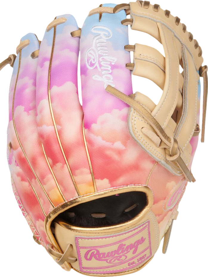 Rawlings Heart of the Hide Softball Sierra Romero 12" Infield Glove Tan/Pink Clouds RHT