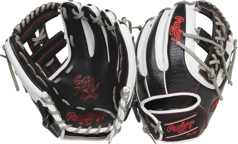 Rawlings Heart of the Hide 11.5" Infield Glove Crocodile Black/White RHT