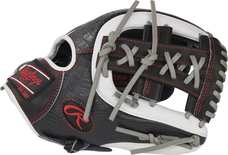 Rawlings Heart of the Hide 11.5" Infield Glove Crocodile Black/White RHT