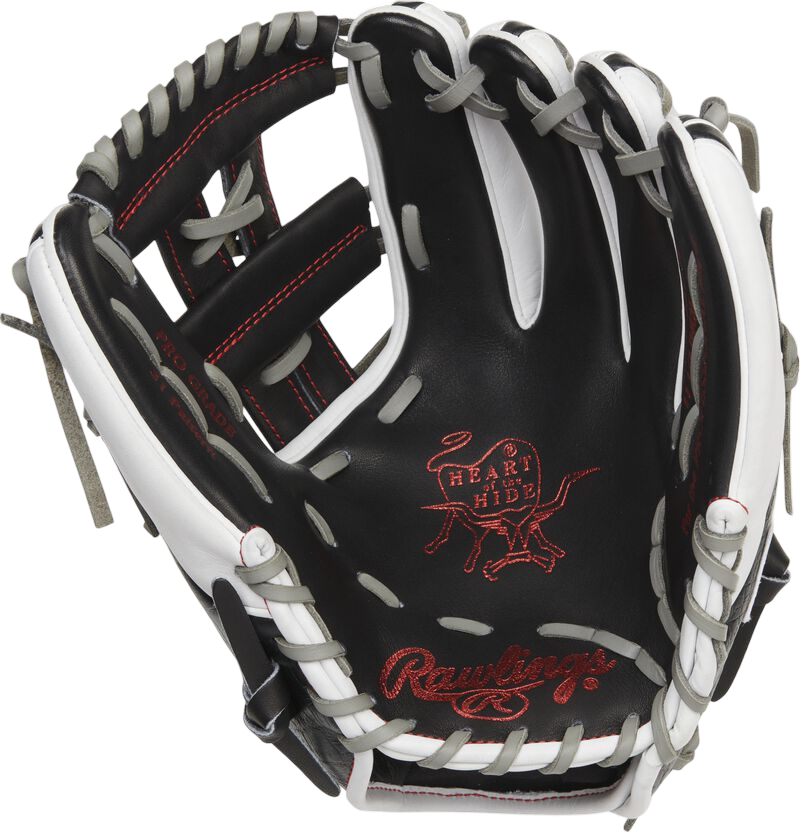 Rawlings Heart of the Hide 11.5" Infield Glove Crocodile Black/White RHT