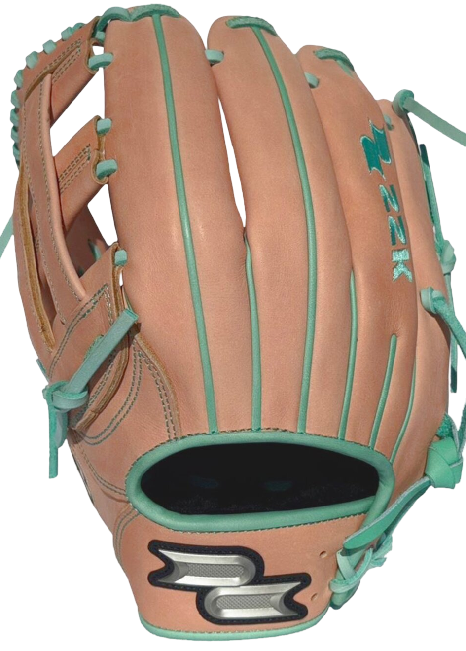 SSK Pro Custom 12.5" Outfield Glove Salmon/Mint LHT