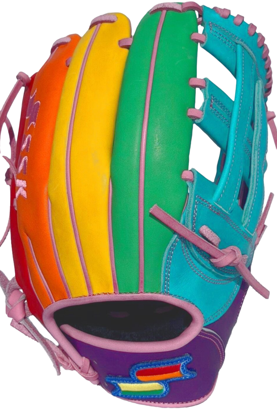 SSK Pro Custom 12.5" Outfield Glove Rainbow RHT