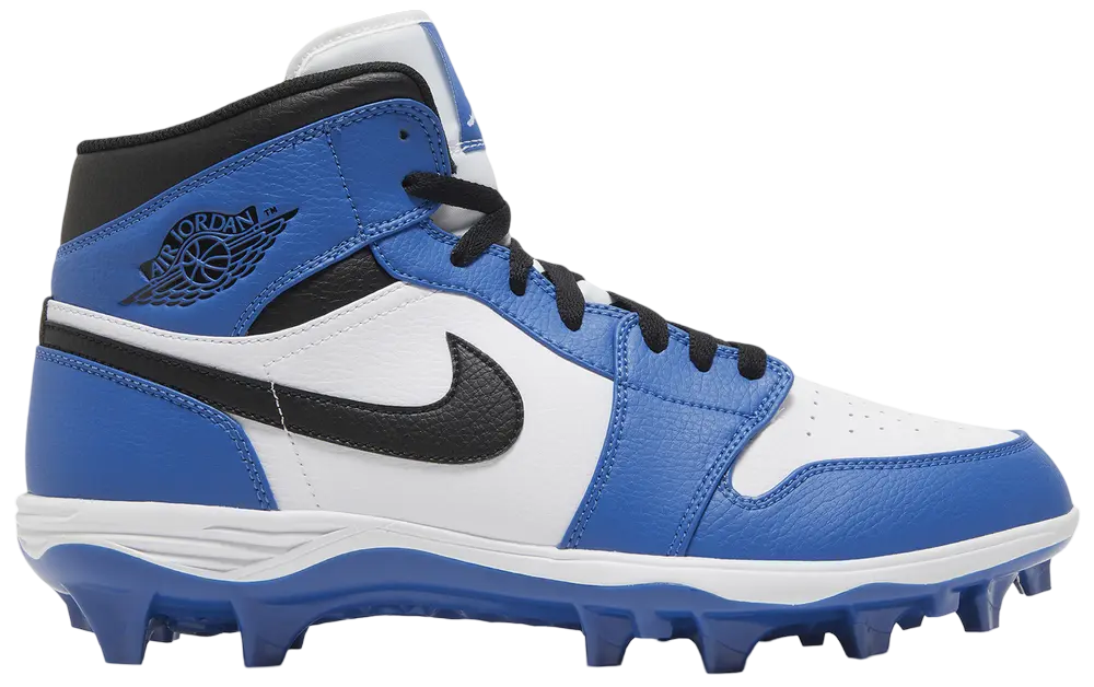Nike Air Jordan 1 White/Black/Royal High Rubber Cleats