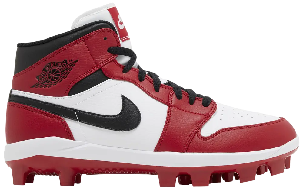 Nike Air Jordan 1 Gym Red/White/Black High Rubber Cleats