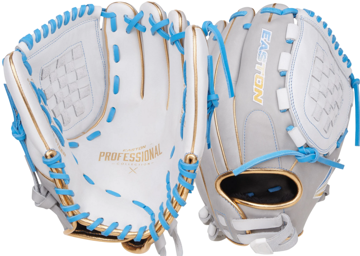 Easton Professional Collection 12.0" All Round Glove White/Grey/Columbia Blue RHT