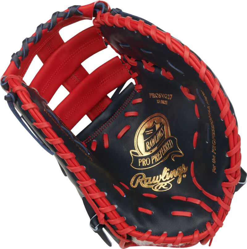 Rawlings Pro Preferred Vladimir Guerrero Jr 13" First Base Glove Navy/Scarlet RHT
