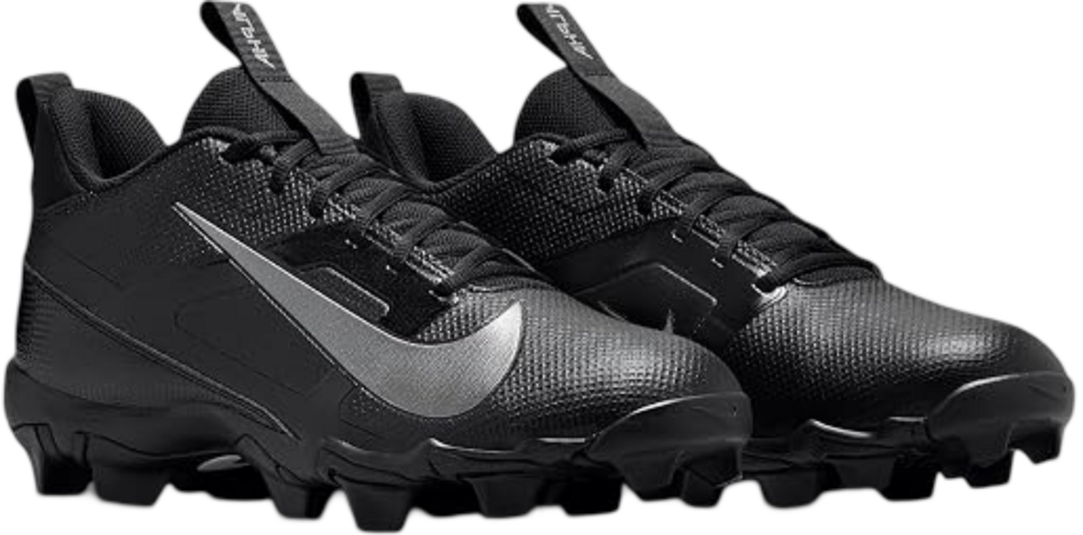 Nike Menace 4 Black/Silver Rubber Cleats 