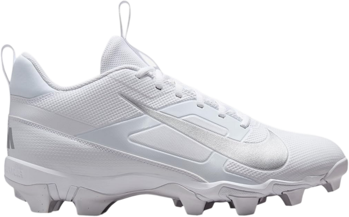 Nike Menace 4 White/Silver Rubber Cleats 