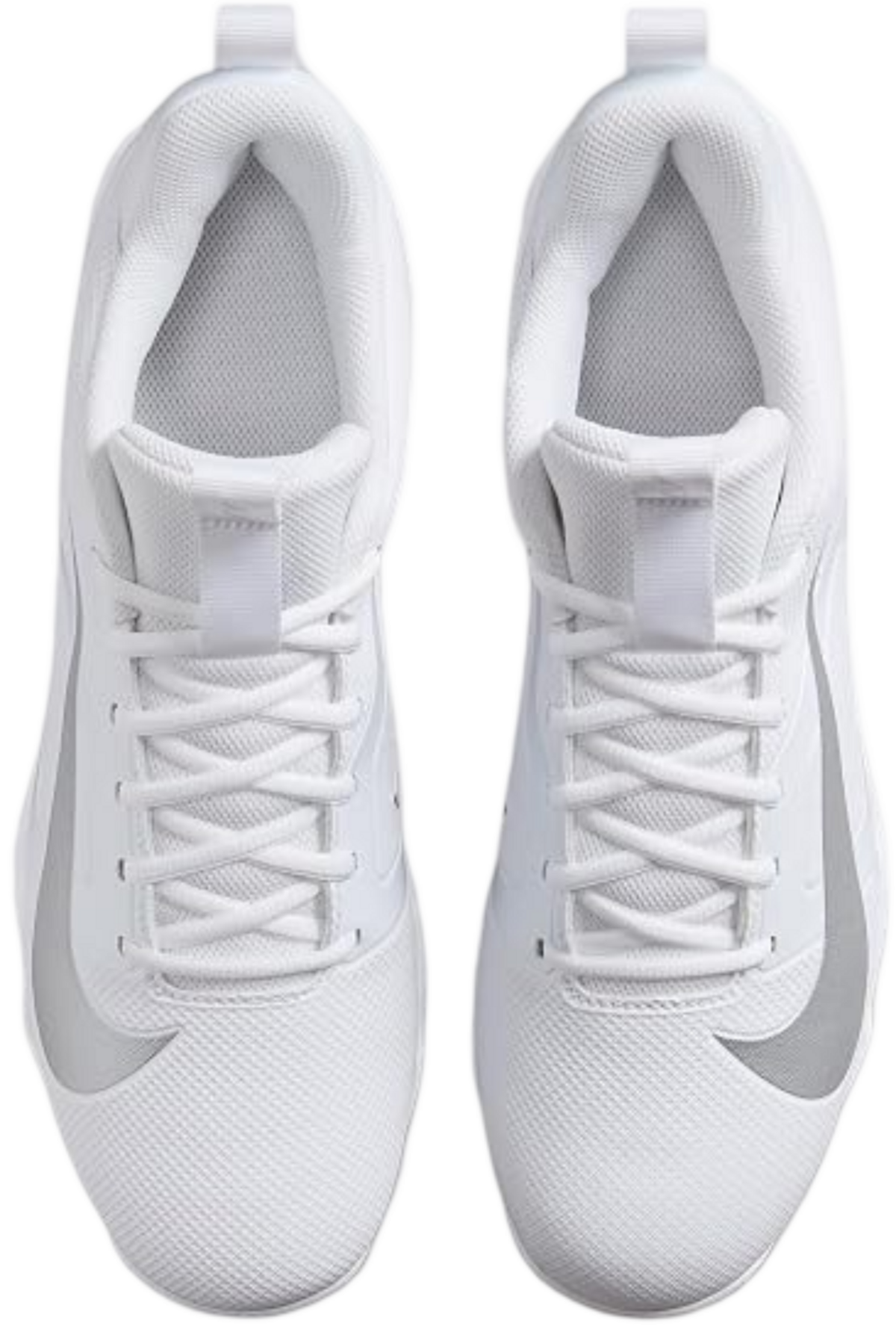Nike Menace 4 White/Silver Rubber Cleats 