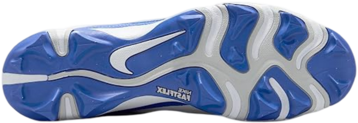 Nike Menace 4 White/Royal Rubber Cleats 
