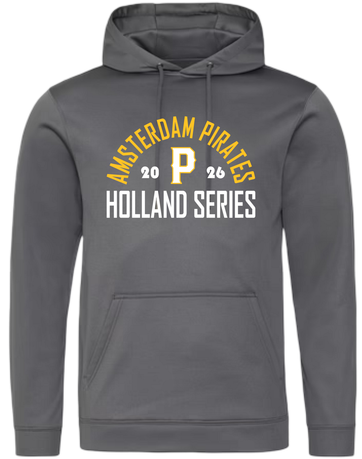 Dry Gear Hoodie Amsterdam Pirates 2026 Grey Hoofdklasse Holland Series