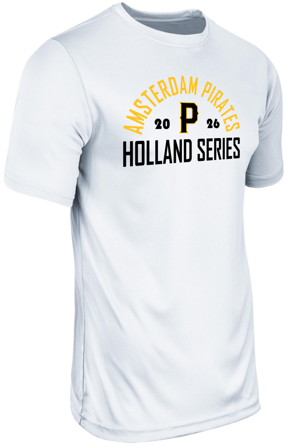 Dry Gear Short Sleeve T-Shirt Amsterdam Pirates 2026 White Hoofdklasse Holland Series