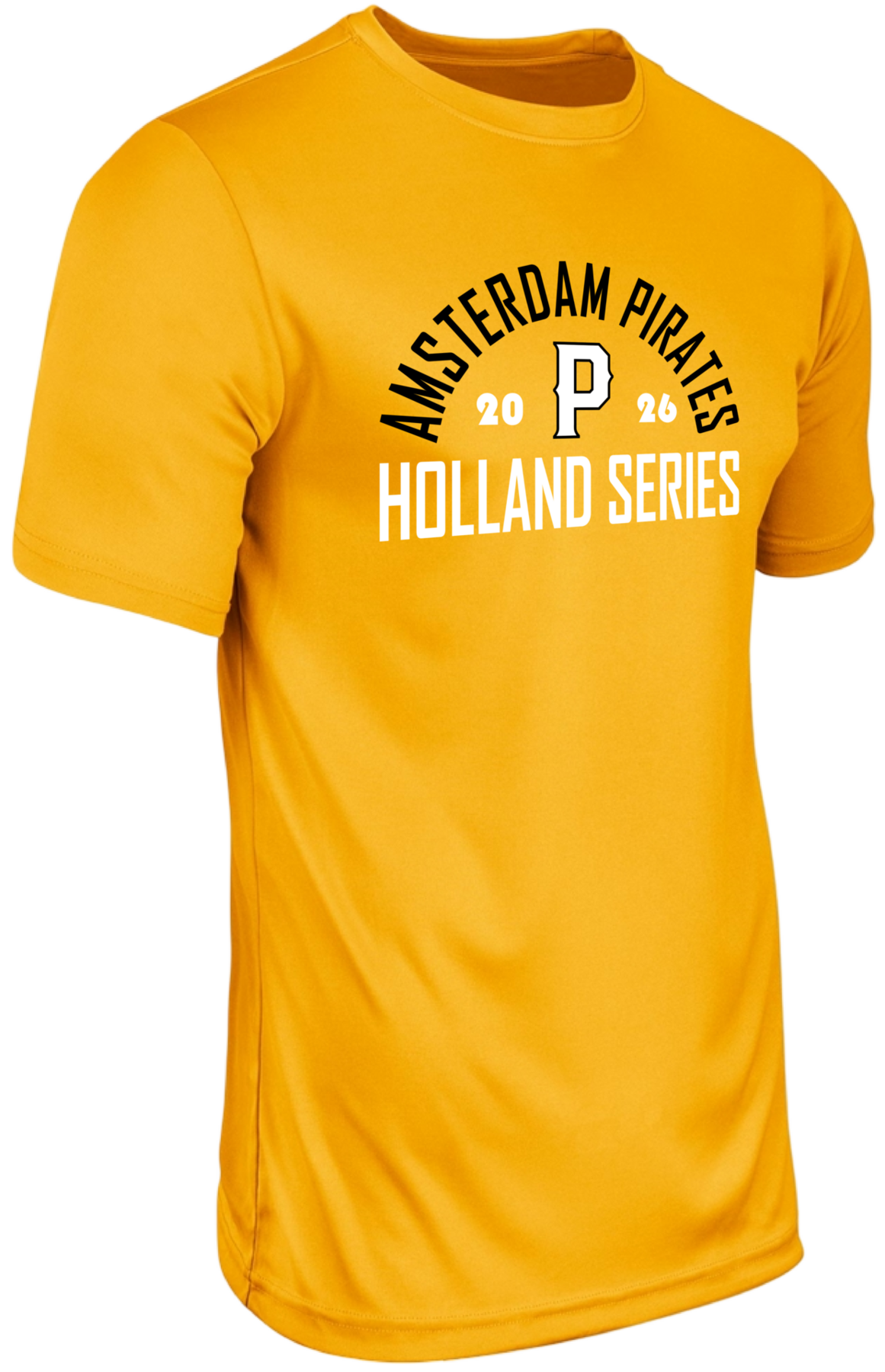 Dry Gear Short Sleeve T-Shirt Amsterdam Pirates 2026 Gold Hoofdklasse Holland Series