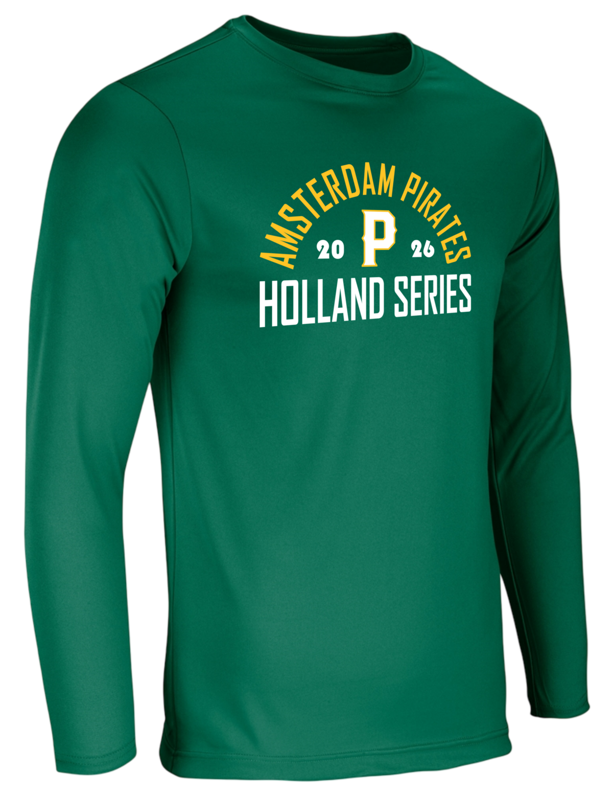 Dry Gear Long Sleeve T-Shirt Amsterdam Pirates 2026 Green Hoofdklasse Holland Series