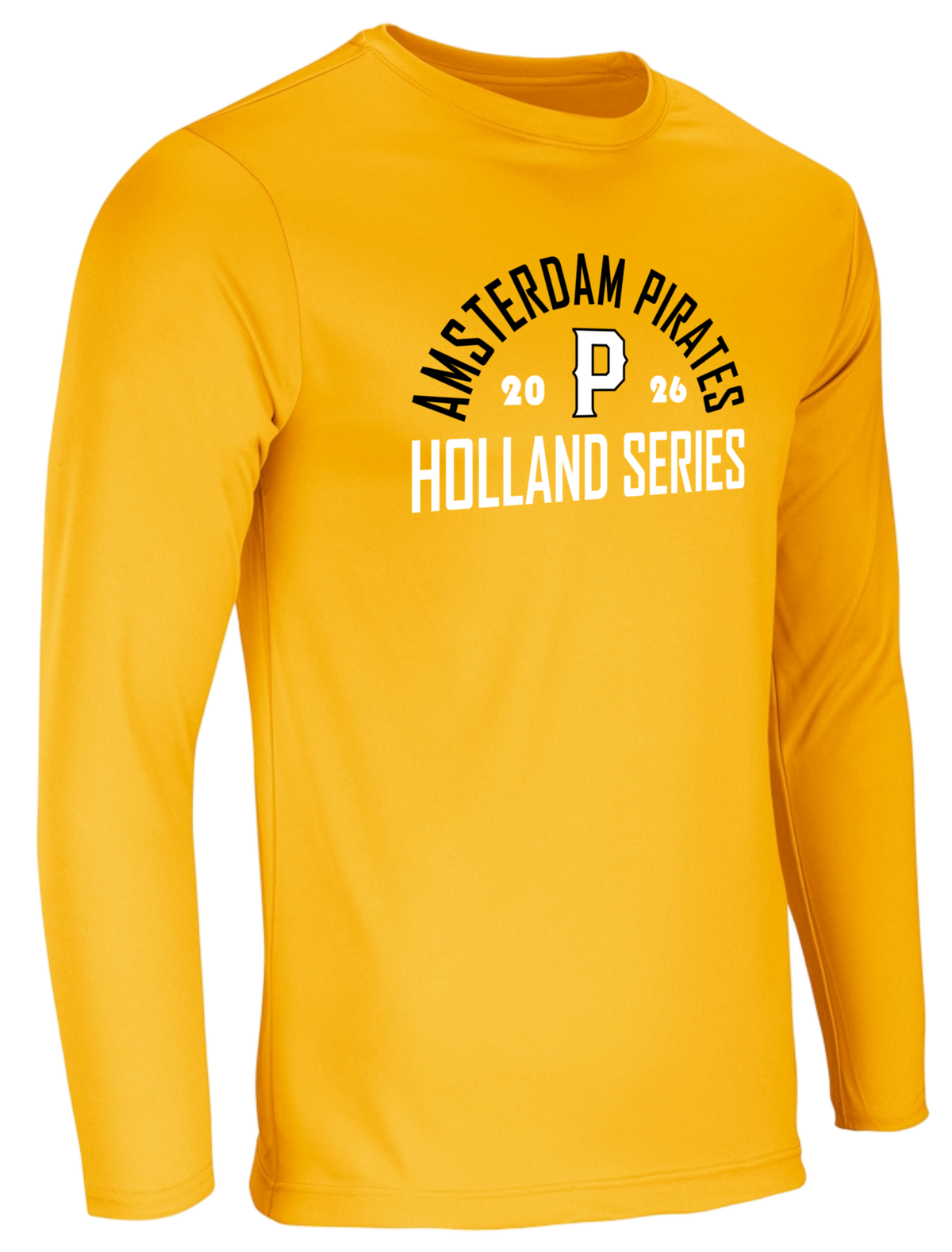 Dry Gear Long Sleeve T-Shirt Amsterdam Pirates 2026 Gold Hoofdklasse Holland Series