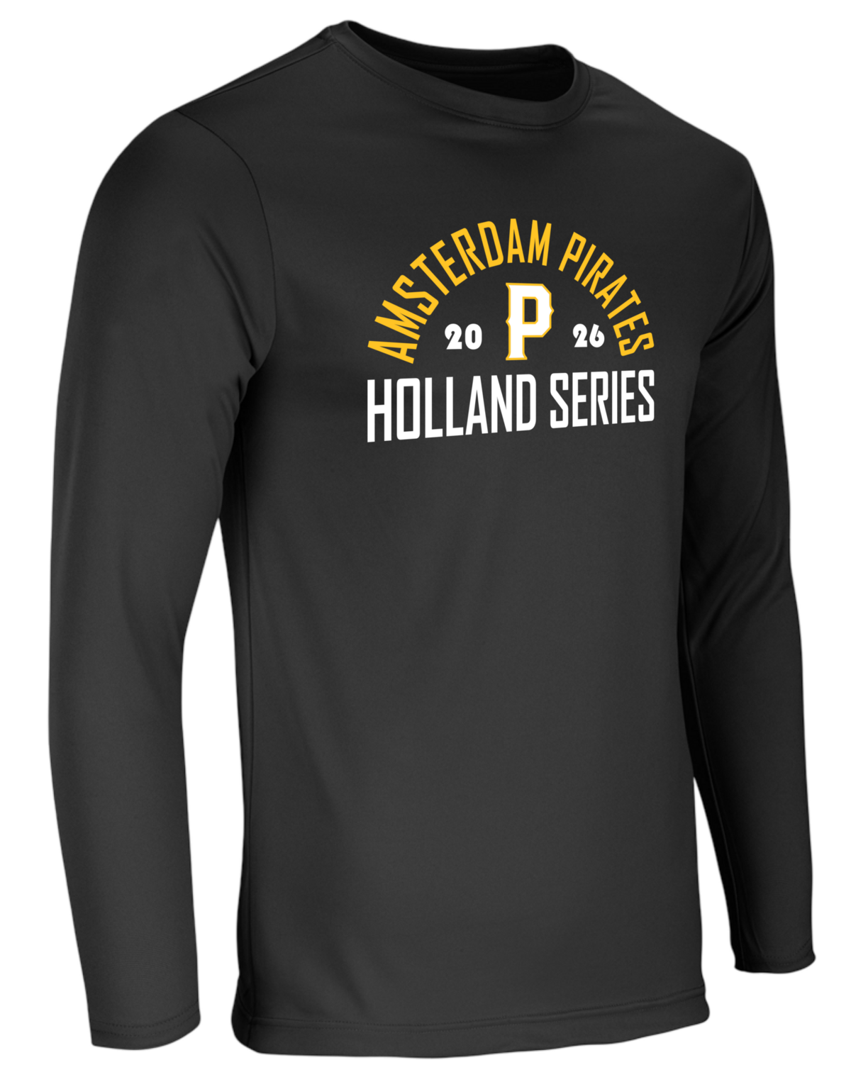 Dry Gear Long Sleeve T-Shirt Amsterdam Pirates 2026 Black Hoofdklasse Holland Series