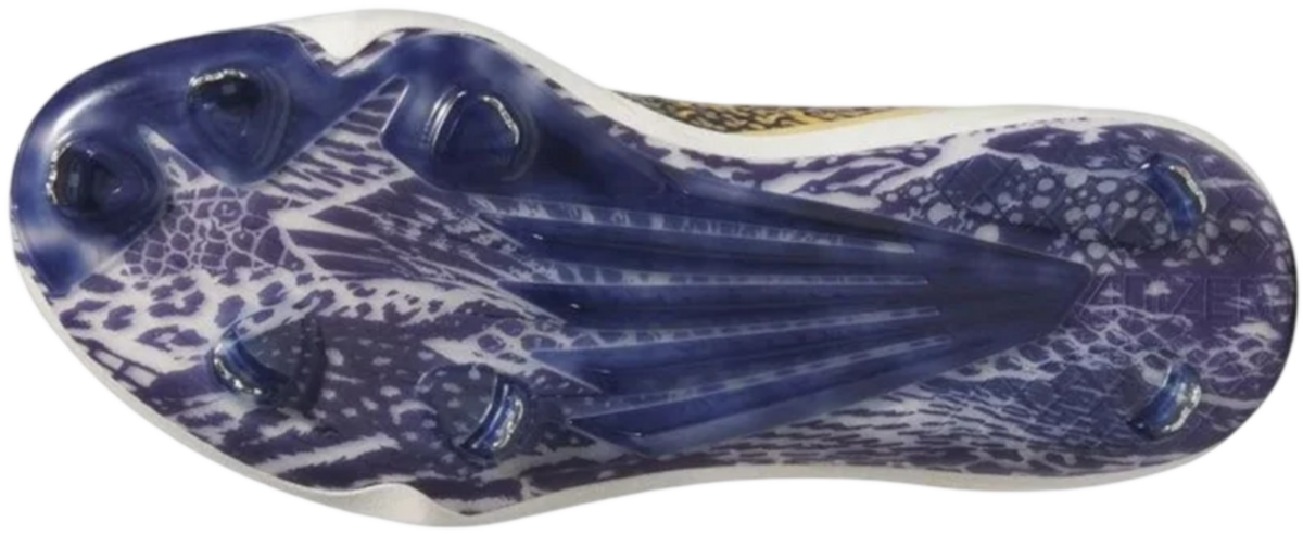 Adidas Impact+ Yellow/Navy Metal Cleats