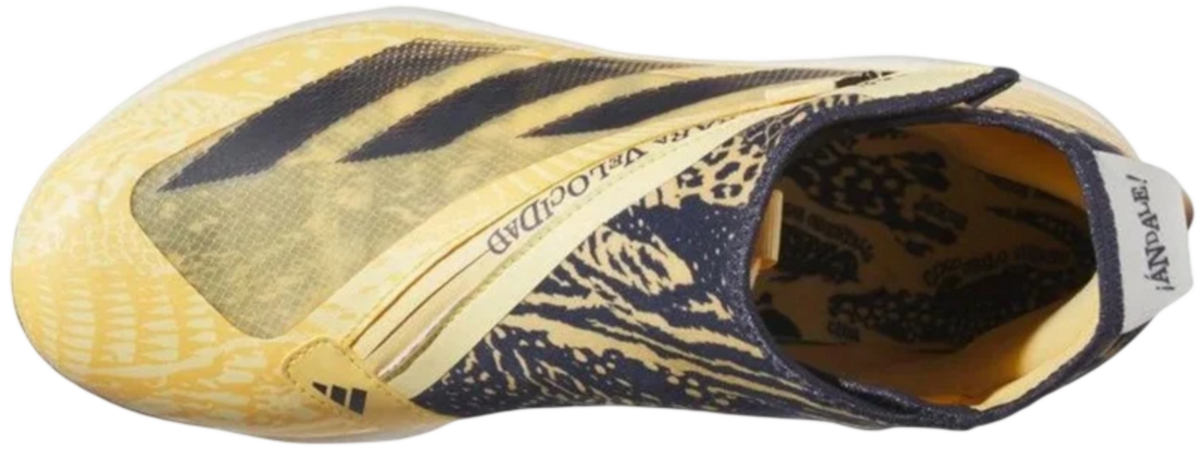 Adidas Impact+ Yellow/Navy Metal Cleats