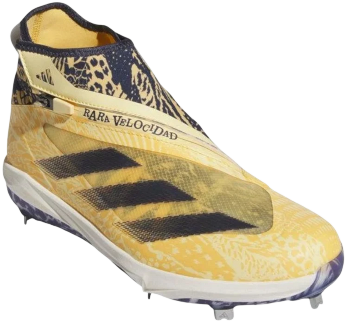 Adidas Impact+ Yellow/Navy Metal Cleats